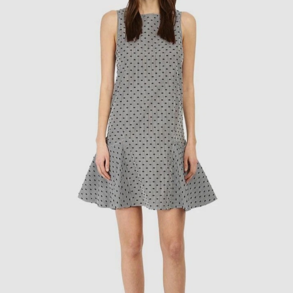 See by Chloe Dotted Striped Flounce Dress